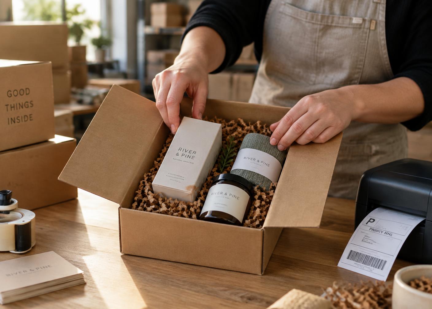 Konfektionierung eines Produktsets bei packfort